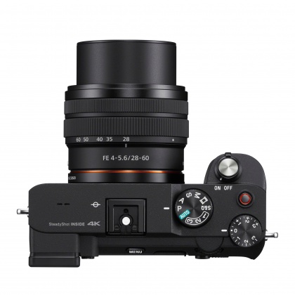 Sony Alpha 7C Mirrorless Camera, Black with 28-60mm Lens