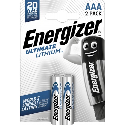 Energizer Ultimate lithium batteries AAA, pack of two