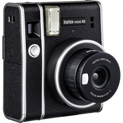 Fujifilm Instax Mini 40 Black camera with 10 Shot film
