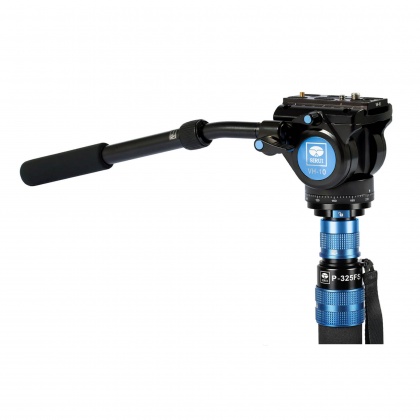 Sirui P-325FS Carbon Fibre Monopod with Stand and video head VH-10