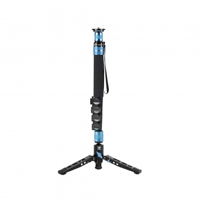 Sirui P-325FS Carbon Fibre Monopod with Stand and video head VH-10