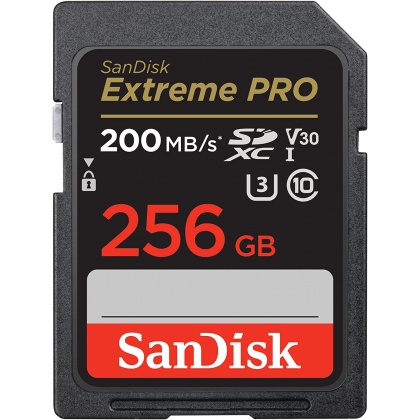 SanDisk 256GB SDXC Extreme Pro R200/W140MB/s V30