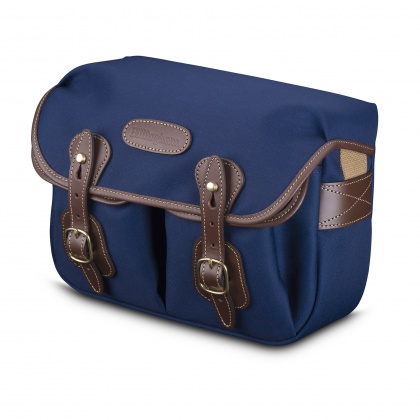 Billingham Hadley Small Camera Shoulder Bag, Navy-Chocolate Trim Billingham Hadley Small Camera Shoulder Bag, Navy-Chocolate Trim