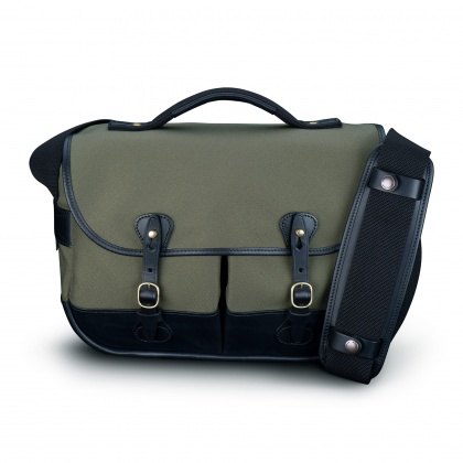 Billingham Mini Eventer Camera Shoulder Bag, Sage Fibrenyte-Black Trim Billingham Mini Eventer Camera Shoulder Bag, Sage Fibrenyte-Black Trim