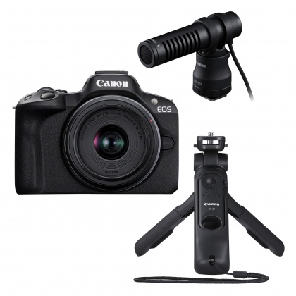 Canon EOS R50 with RF-S 18-45mm lens, Creator kit