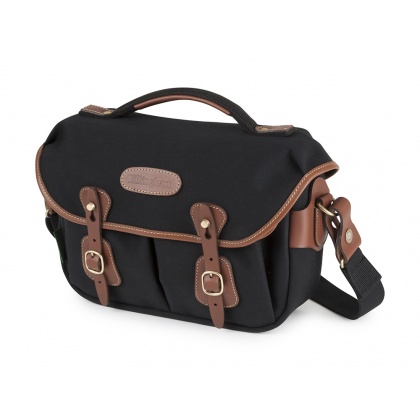 Billingham Hadley Small Pro, Black Canvas-Tan Trim Billingham Hadley Small Pro, Black Canvas-Tan Trim