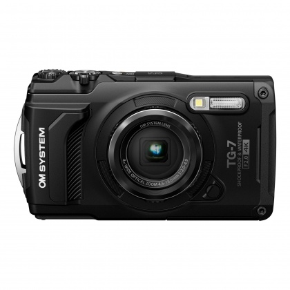 OM SYSTEM Tough TG-7 Digital Camera, Black