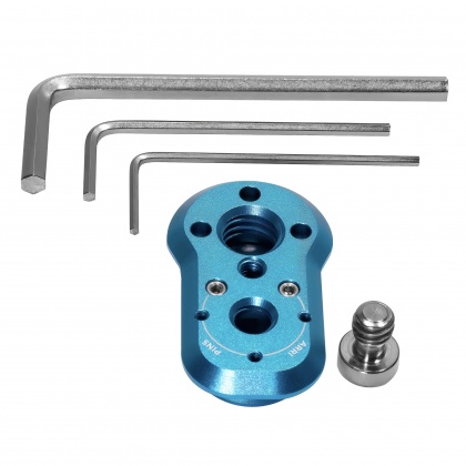 Kondor Blue Mini Lock QR Male Plate, Blue