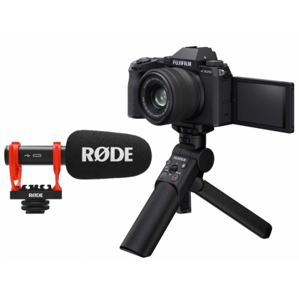 Fujifilm X-S20 Mirrorless Camera, Black with XC 15-45mm lens, TG-BT1 grip and Rode Video Mic Go