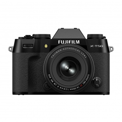 Fujifilm X-T50 Mirrorless Camera, Black with XF 16-50 lens