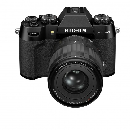 Fujifilm X-T50 Mirrorless Camera, Black with XF 16-50 lens