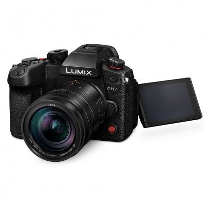 Panasonic Lumix DC-GH7 mirrorless camera body with 12-60mm f3.5-5.6 lens