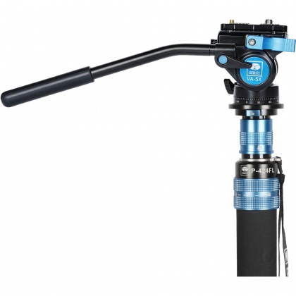 Sirui P-424FL Carbon Fibre Monopod with Stand and video head VA-5X
