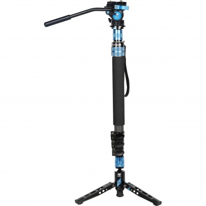 Sirui P-424FS Carbon Fibre Monopod with Stand and video head VA-5X