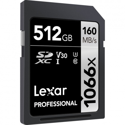 Lexar 512GB SDXC Silver R160/W120MB/s V30