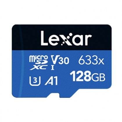 Lexar 128GB microSD Blue R100/W45MB/s V30