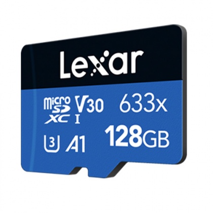 Lexar 128GB microSD Blue R100/W45MB/s V30