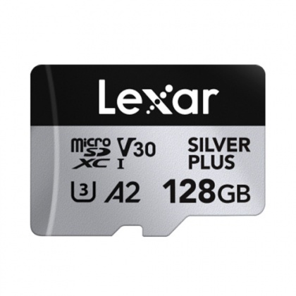 Lexar 128GB microSDXC Silver Plus R205/W150MB/s V30