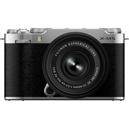Fujifilm X-M5 Mirrorless Camera with XC15-45mm lens, Silver