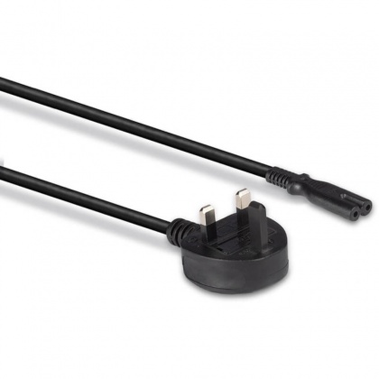 Lindy UK 3 Pin Plug to IEC C7 (Figure 8) -2m