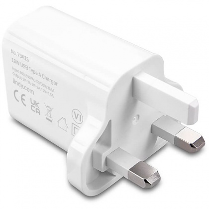 Lindy 18W USB Type A Fast Charger for cameras, smartphones and other mobile devices