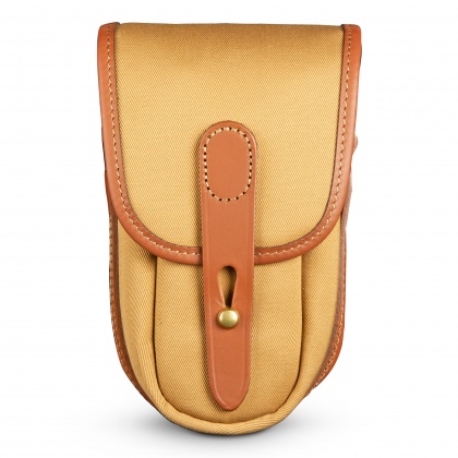 Billingham TEN-16 Camera Pouch, Khaki Canvas-Tan leather trim