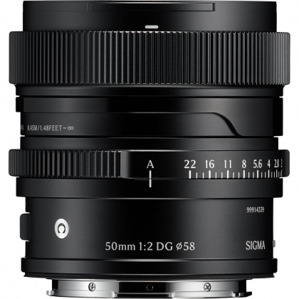 Sigma AF 50mm F2 DG I C lens for L-Mount, Black