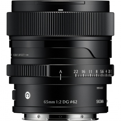 Sigma AF 65mm F2 DG I C lens for L-Mount, Black
