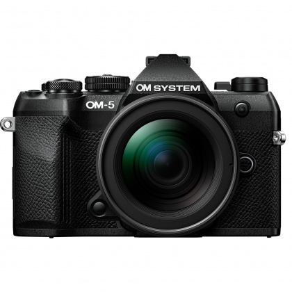 OM SYSTEM OM-5 Mark II Mirrorless camera with 12-45mm Pro lens, Black