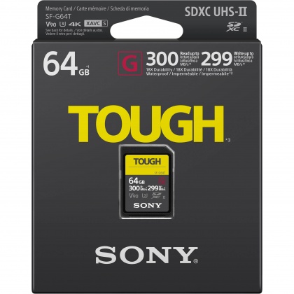 Sony 64GB SDXC SF-G Tough UHS-II R300/W299MB/s