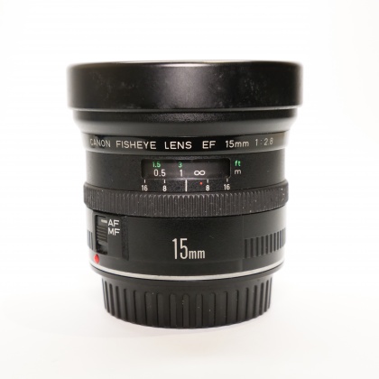 Used Canon EF 15mm F2.8 Fisheye lens Used Canon EF 15mm F2.8 Fisheye lens