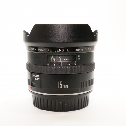 Used Canon EF 15mm F2.8 Fisheye lens Used Canon EF 15mm F2.8 Fisheye lens