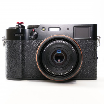 Used Fujifilm X100V digital compact camera, Black