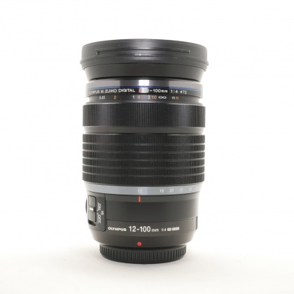 Used Olympus M.ZUIKO DIGITAL ED 12-100mm f4 lens, black