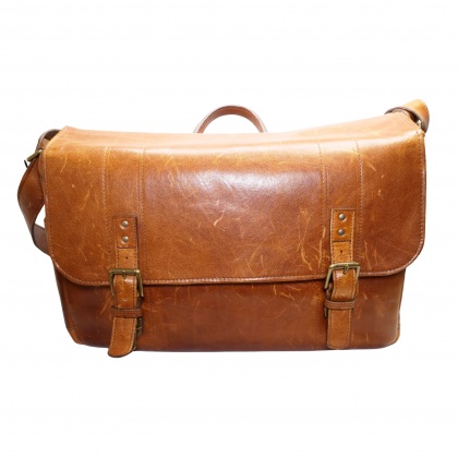 Used Ona Union Street Walnut Leather messenger bag