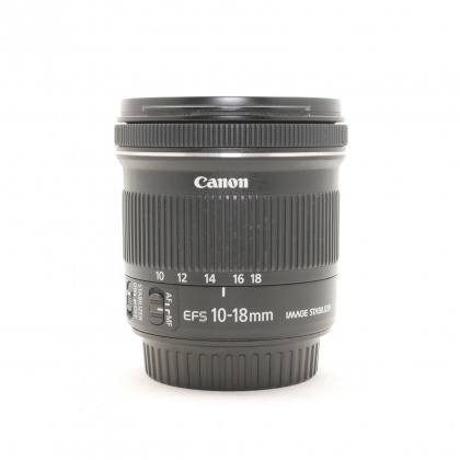Used Canon EF-S 10-18mm f4.5-5.6 IS STM lens Used Canon EF-S 10-18mm f4.5-5.6 IS STM lens