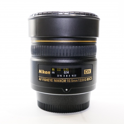 Used Nikon AF Fisheye Nikkor 10.5mm f2.8G ED DX lens Used Nikon AF Fisheye Nikkor 10.5mm f2.8G ED DX lens