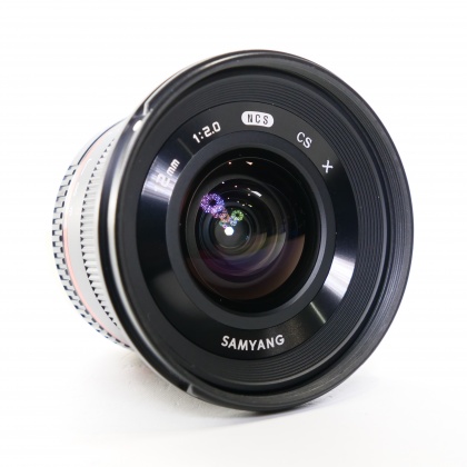 Used Samyang MF 12mm f2 lens for Fujifilm X, black Used Samyang MF 12mm f2 lens for Fujifilm X, black
