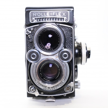 Used Rolleiflex 3.5F TLR 120 roll film camera Used Rolleiflex 3.5F TLR 120 roll film camera