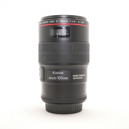 Used Canon EF 100mm f2.8 Macro L IS USM lens Used Canon EF 100mm f2.8 Macro L IS USM lens