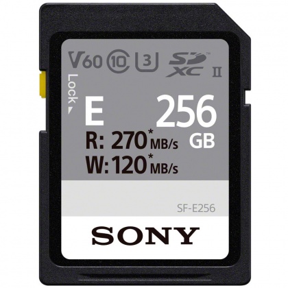 Sony 256GB SDXC UHS-II R270/W120MB/s V60 Sony 256GB SDXC UHS-II R270/W120MB/s V60