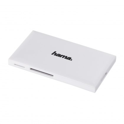 Hama USB 3.0 Multi-Card Reader, SD/microSD/CF/MS, white