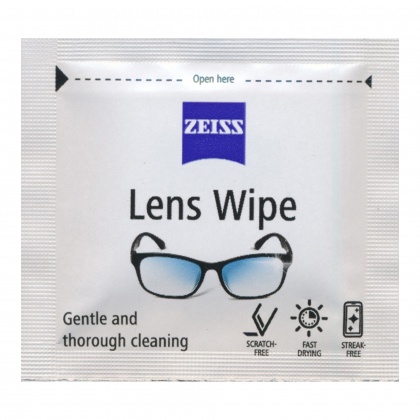 Zeiss lens wipes, single
