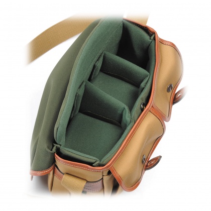 Billingham Hadley Small Camera Shoulder Bag, Khaki-Tan Trim