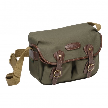 Billingham Hadley Small Camera Shoulder Bag, Sage Fibrenyte-Chocolate Trim