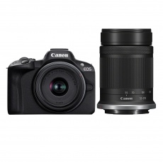 Canon EOS R50 Mirrorless Camera with RF-S 18-45mm and RF-S 55-210mm lenses