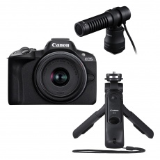 Canon EOS R50 with RF-S 18-45mm lens, Creator kit