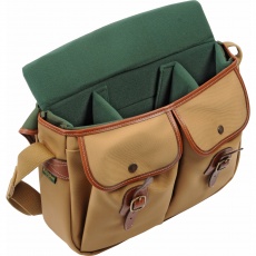 Billingham Hadley Large Camera Shoulder Bag, Khaki Canvas-Tan Trim