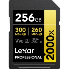Lexar 256GB SDXC Gold UHS-II R300/W260MB/s V90