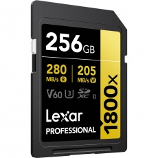 Lexar 256GB SDXC Gold UHS-II R280/W205MB/s V60